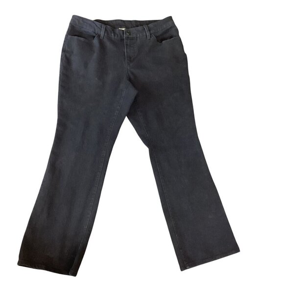 Faded Glory Jeans Plus Sz 16W Black Bootcut Stretch #94N - Picture 1 of 7